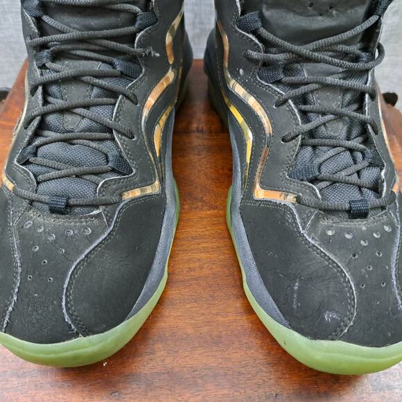 %Nike Air Pippen Camoflague Black/Flash Lime-Anthracite Size 12 / A 33